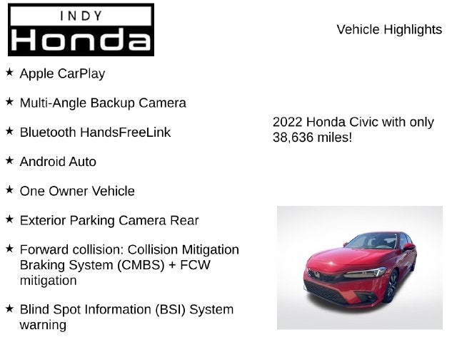 2022 Honda Civic EX-L