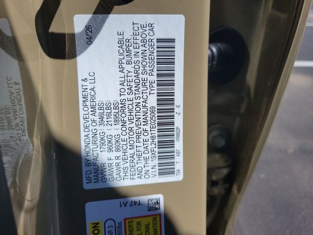 2026 Honda Civic Sport