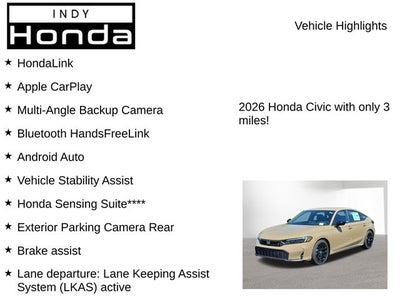 2026 Honda Civic Sport