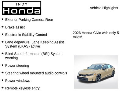 2026 Honda Civic Sport