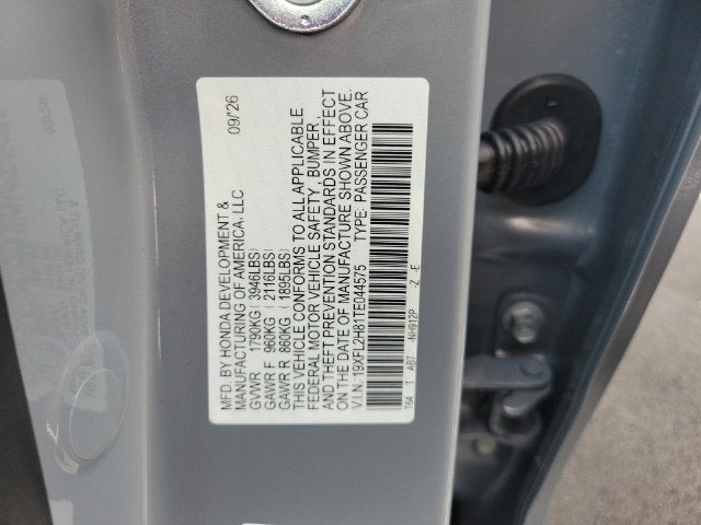 2026 Honda Civic Sport