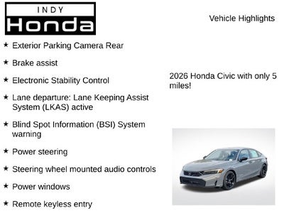 2026 Honda Civic Sport
