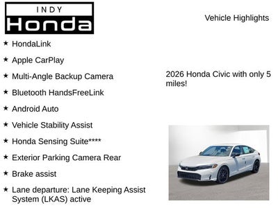 2026 Honda Civic Sport