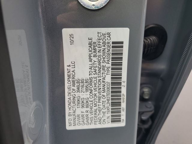 2026 Honda Civic Sport