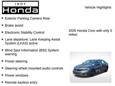 2026 Honda Civic Sport