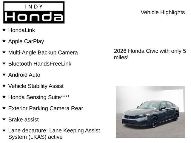 2026 Honda Civic Sport
