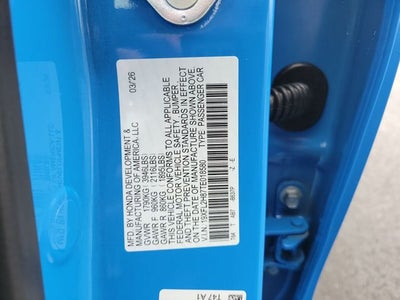 2026 Honda Civic Sport