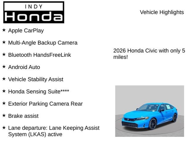 2026 Honda Civic Sport