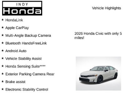 2026 Honda Civic Sport