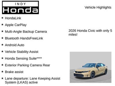 2026 Honda Civic Sport