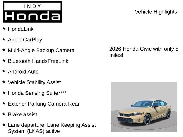 2026 Honda Civic Sport