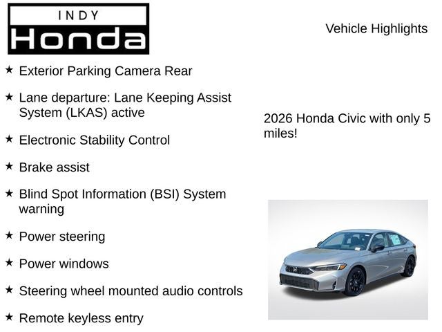 2026 Honda Civic Hybrid Sport