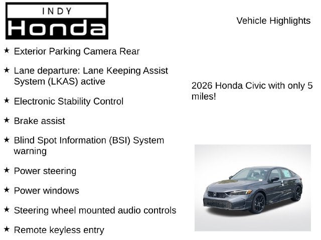 2026 Honda Civic Hybrid Sport