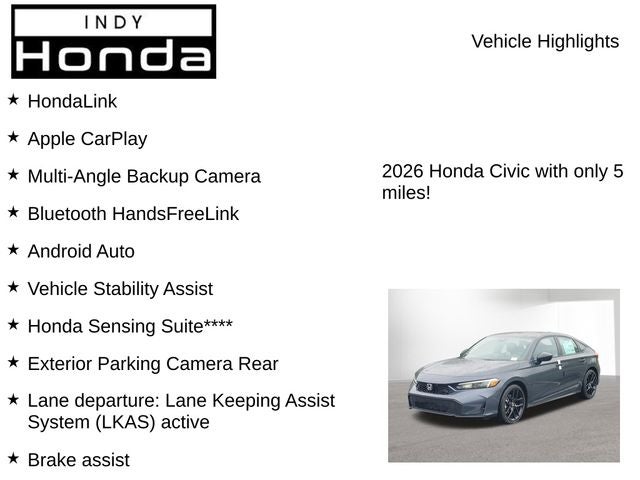 2026 Honda Civic Hybrid Sport