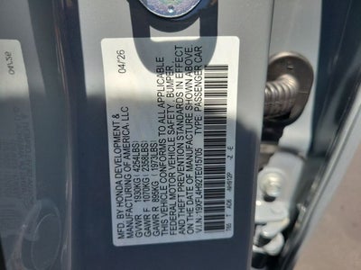 2026 Honda Civic Hybrid Sport Touring