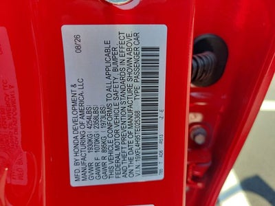 2026 Honda Civic Hybrid Sport Touring
