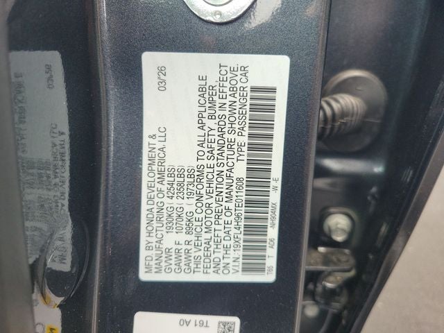 2026 Honda Civic Hybrid Sport Touring