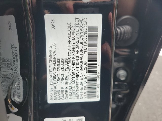 2026 Honda Civic Hybrid Sport Touring