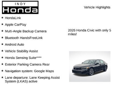 2026 Honda Civic Hybrid Sport Touring
