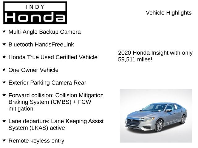 2020 Honda Insight EX