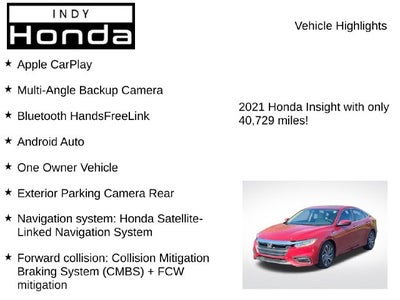2021 Honda Insight Touring