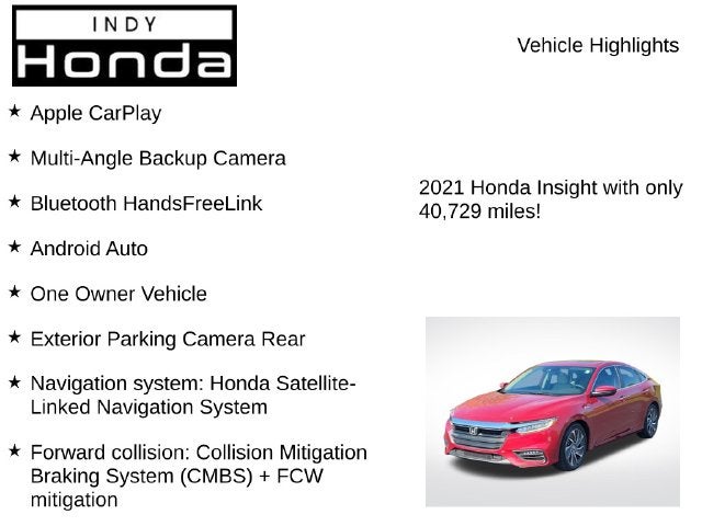 2021 Honda Insight Touring
