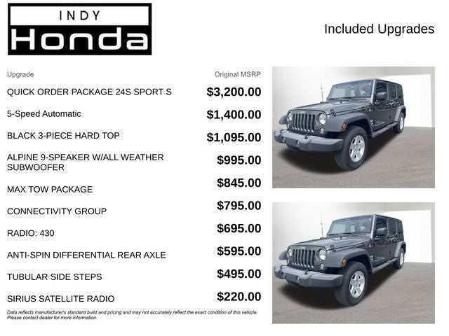 2018 Jeep Wrangler JK Unlimited Sport