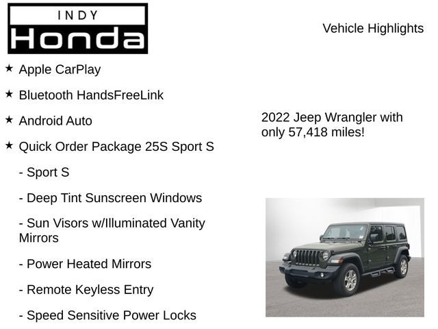 2022 Jeep Wrangler Unlimited Sport S