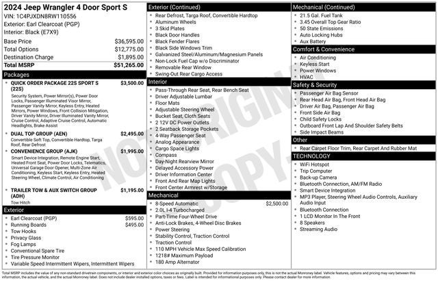 2024 Jeep Wrangler Sport S