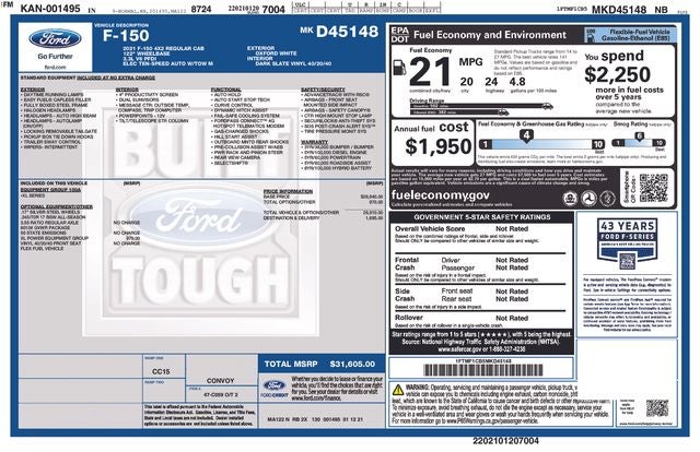 2021 Ford F-150 XL