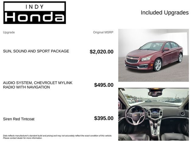 2016 Chevrolet Cruze Limited LTZ