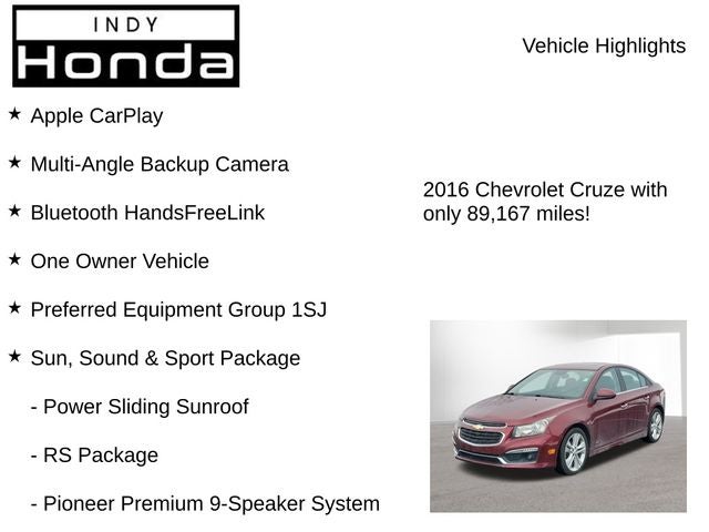 2016 Chevrolet Cruze Limited LTZ