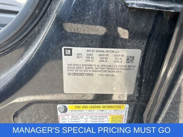 2012 Chevrolet Malibu LS 1LS