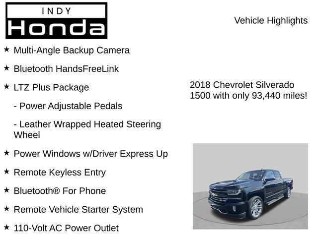 2018 Chevrolet Silverado 1500 LTZ 2LZ