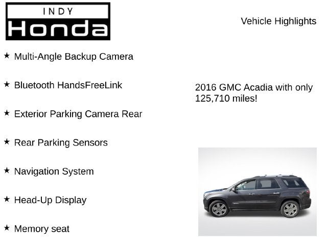 2016 GMC Acadia Denali