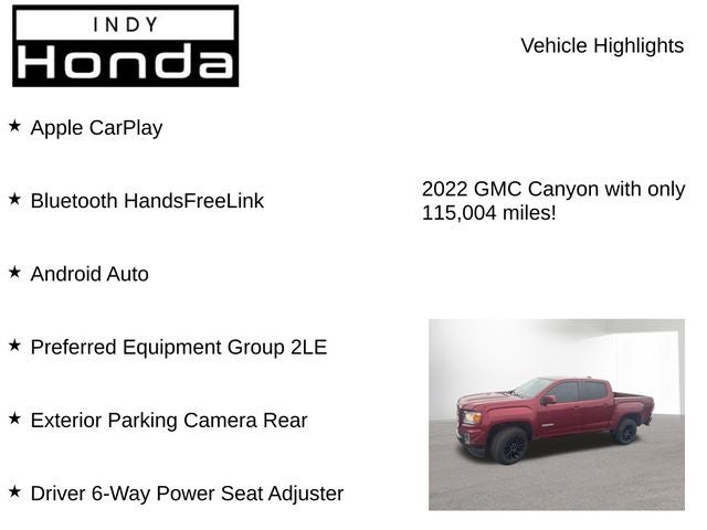 2022 GMC Canyon Elevation