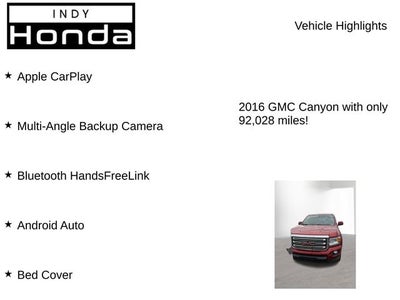 2016 GMC Canyon SLE1