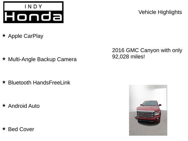 2016 GMC Canyon SLE1