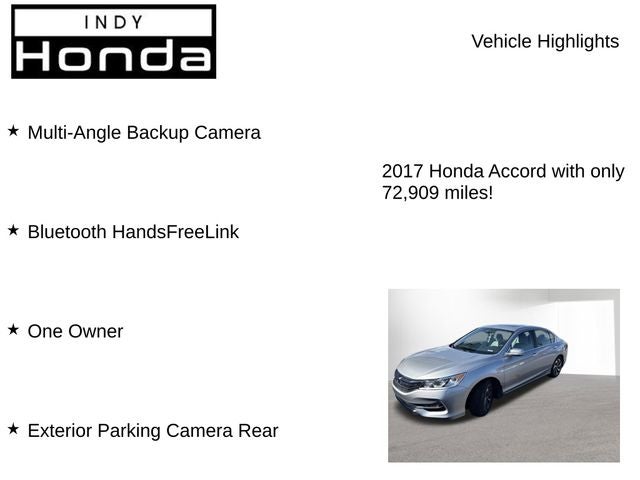 2017 Honda Accord EX w/Honda Sensing