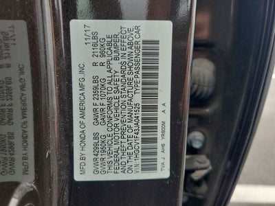 2018 Honda Accord EX
