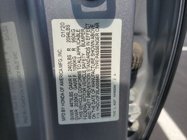 2020 Honda Accord Sport 2.0T