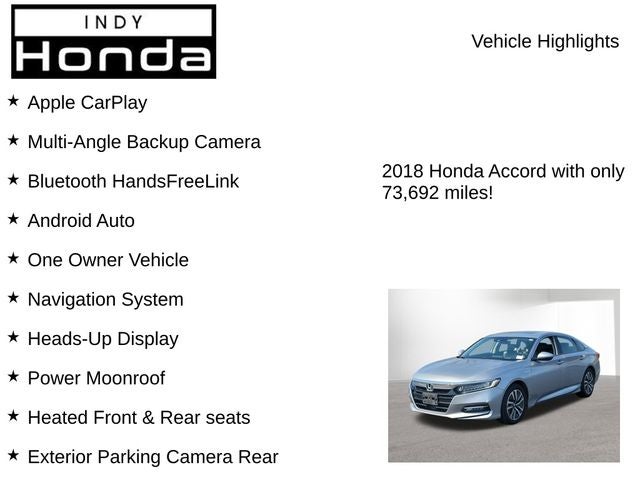 2018 Honda Accord Hybrid Touring