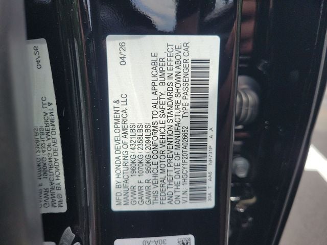 2026 Honda Accord LX