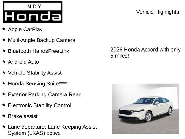 2026 Honda Accord LX