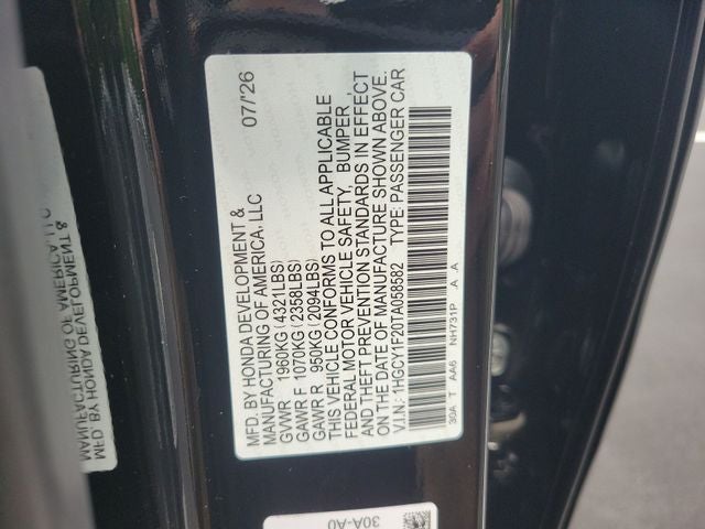 2026 Honda Accord LX