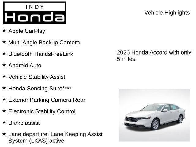 2026 Honda Accord LX