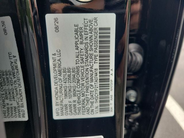 2026 Honda Accord LX