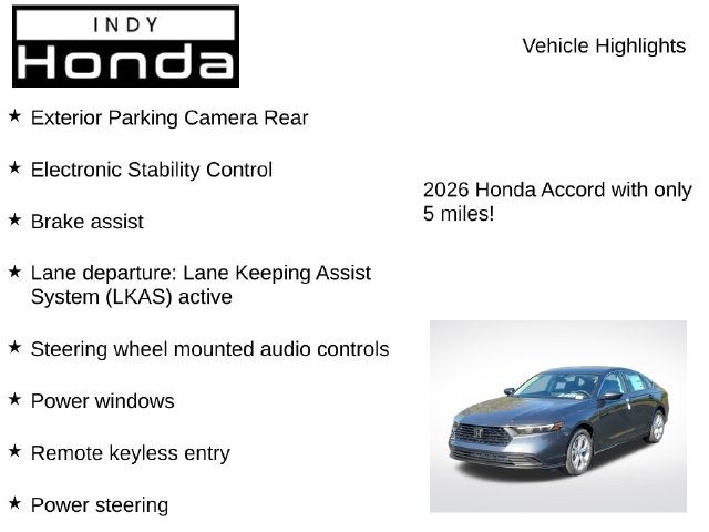 2026 Honda Accord LX