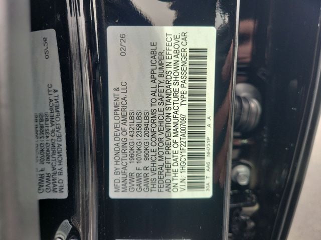 2026 Honda Accord LX