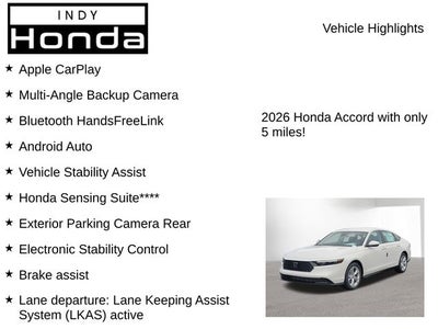 2026 Honda Accord LX